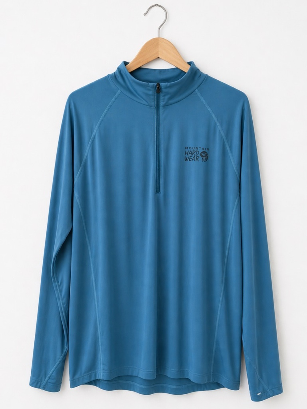 Mountain Hardwear Men’s Large Blue Quarter Zip Performance Pullover